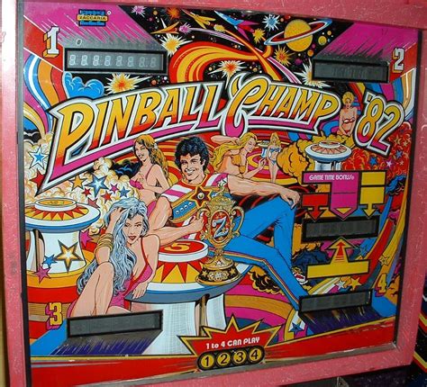 pinball champ '82 | Pinball art, Pinball, Pinball machines