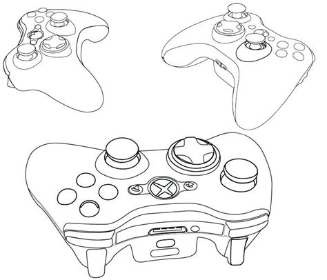 Xbox Controller Coloring Pages at GetColorings.com | Free printable ...