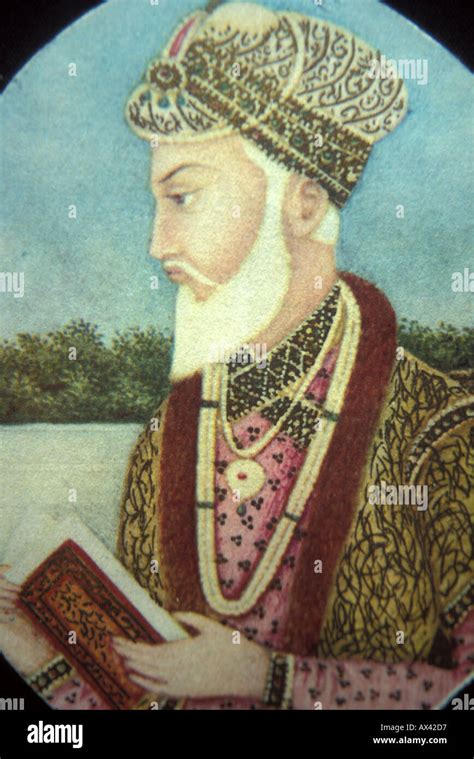 Portrait of he Mughal Emperor Aurangzeb Alamgir (Persian Conqueror of ...