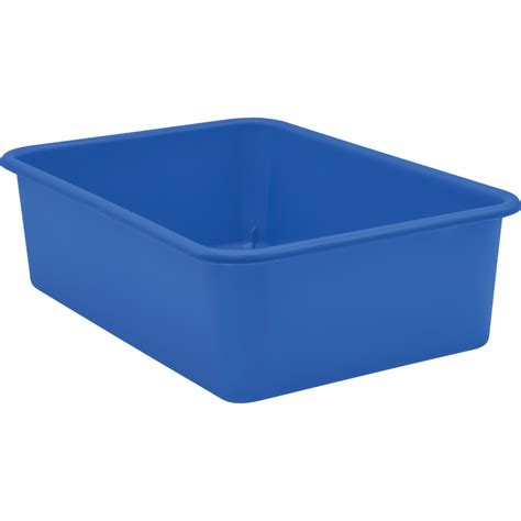 Yellow Large Plastic Storage Bin - The School Box Inc