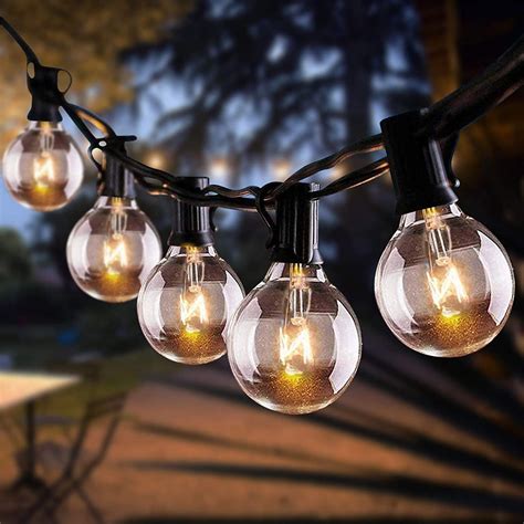 Outdoor Clear Globe String Lights | Shelly Lighting