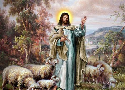 Jesus Lamb Painting at PaintingValley.com | Explore collection of Jesus ...