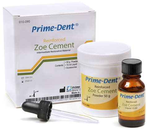 Zinc Oxide Eugenol Cement Reinforced Material — Prime Dental Manufacturing