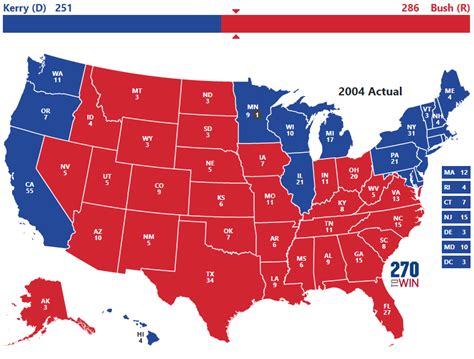 Presidential Election of 2004 - 270toWin