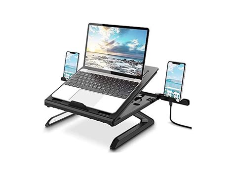 Laptop Stand, Dual Phone Holders | Dell xps, Macbook air, Macbook