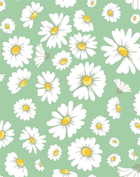 'Daisy Bloom' Wallpaper by Wallshoppe - Green | Baby blue wallpaper ...