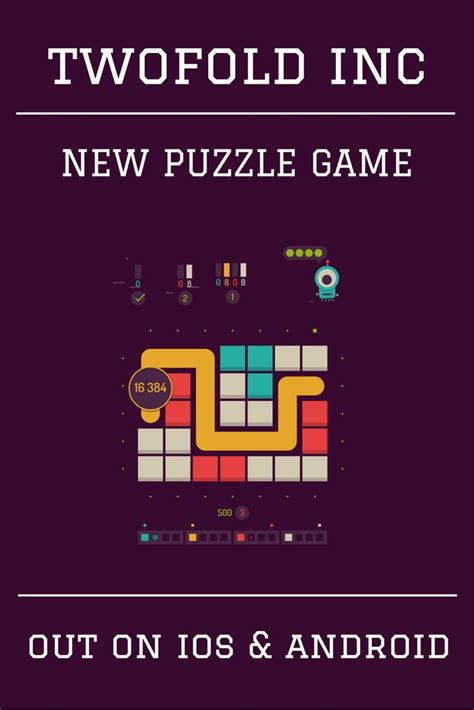 Puzzle Game Twofold Inc Out Now for iOS & Android | Puzzle game, Games ...