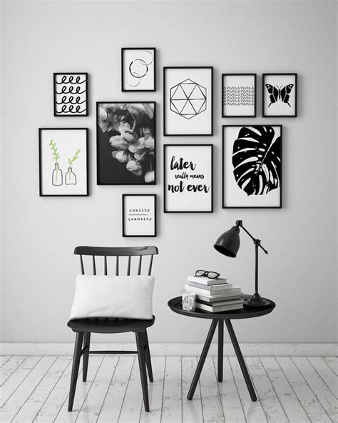 Printable Black And White Wall Art