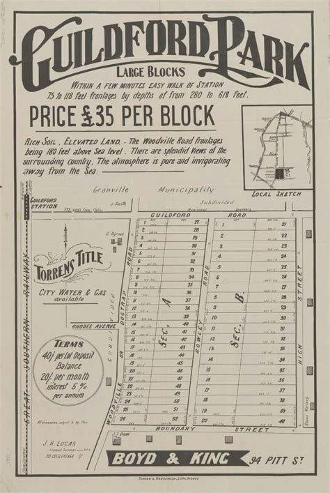 Guildford,NSW - Land For Sale...1900. 🌹 | Australia history, Australian ...