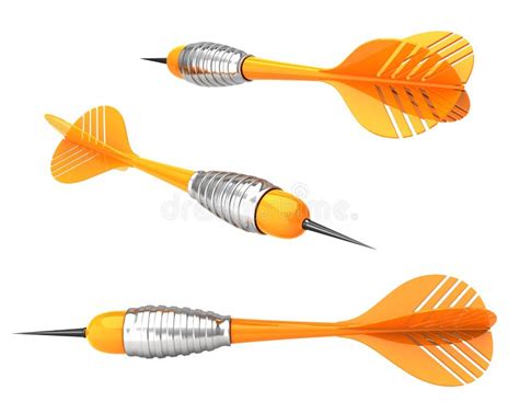 Isolated 3D darts stock illustration. Illustration of dart - 15962387