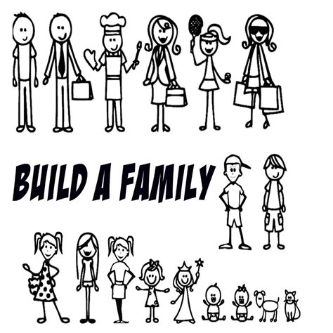 stick people family of 3 - Pesquisa Google Stick Figure Family, Stick ...