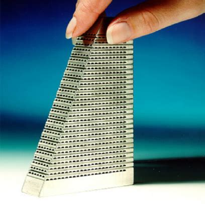 Printed Circuit Heat Exchanger (courtesy of Heatric). | Download ...