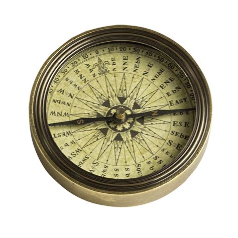 Polaris Desktop Compass in Solid Brass - Compass, Nautical and Marine ...