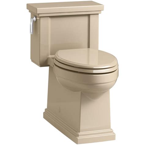 KOHLER Tresham 1-piece 1.28 GPF Single Flush Elongated Toilet in ...