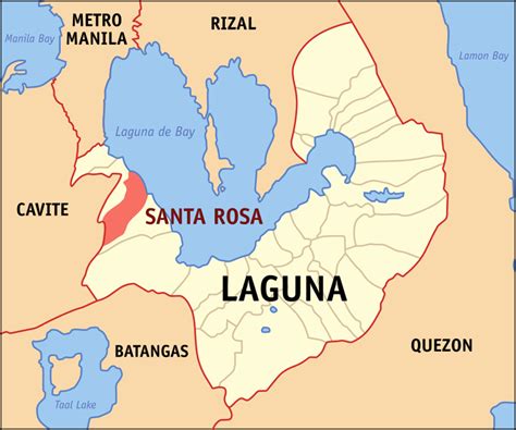 Sta Rosa Laguna Map