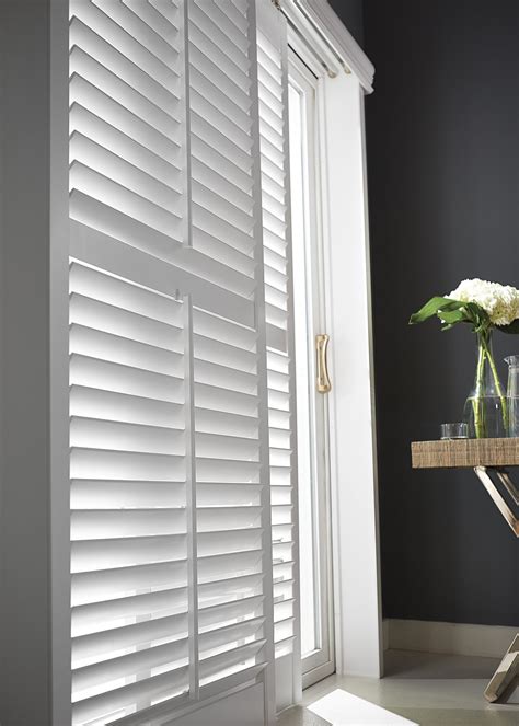 Graber Composite Shutters For Sliding Door Closeup | Sliding door ...