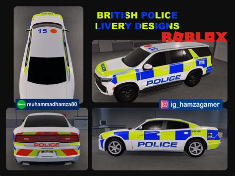 British Police liveries for Roblox cars by Muhammad Hamza on Dribbble