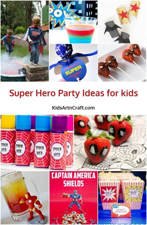 Super Hero Party Ideas For Kids To Celebrate - Kids Art & Craft