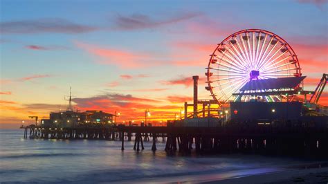 Santa Monica Sunset Wallpapers - 4k, HD Santa Monica Sunset Backgrounds ...