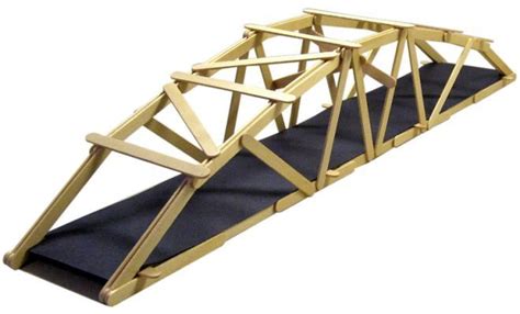 Warren Truss Bridge Design With | Popsicle stick bridges, Popsicle ...