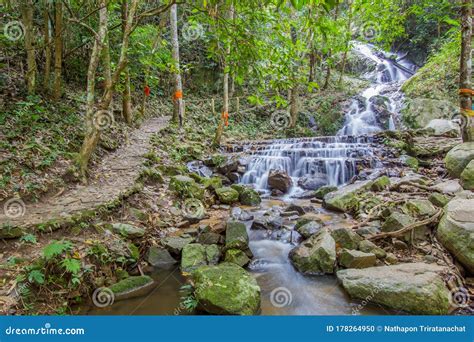 Mae Kampong Waterfall in Ban Mae Kampong,Mae on Sub-district,Chiang Mai ...