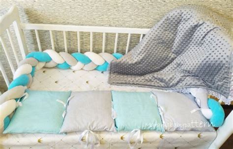 Crib Bumper Tutorial 3 In1 Crib Bumper Pillow Diy Braided | Etsy