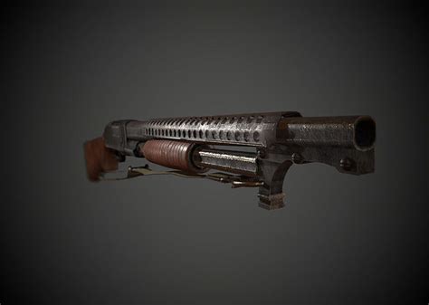 3D model WW2 Pump Action Shotgun VR / AR / low-poly | CGTrader