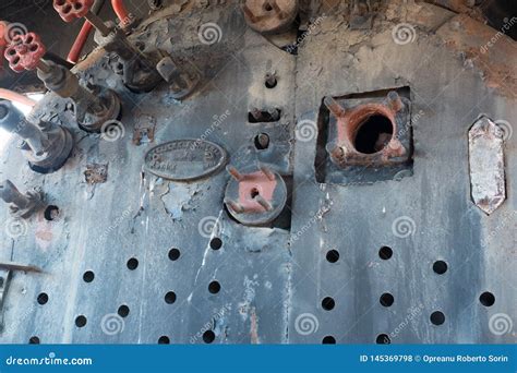 Old Abandoned Rusty Steam Locomotive Interior Editorial Stock Photo ...