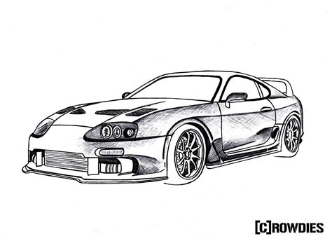 #supra #drawing #tuning #crowdies | Toyota supra mk4, Toyota supra ...