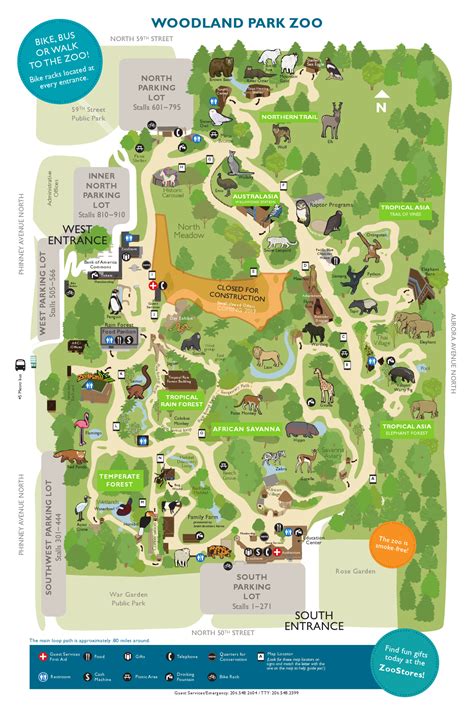 Woodland Park Zoo Map | Zoo map, Woodland park zoo, Zoo architecture