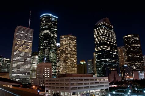 Houston Skyline at Night by hhjr on DeviantArt