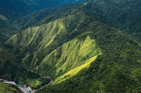 The Sierra Madre mountains from above. If you look hard enough you can ...