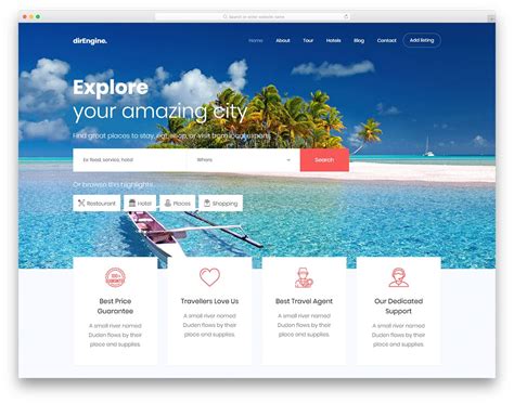 43 Best Free Travel Website Templates With Full Of Colors 2020