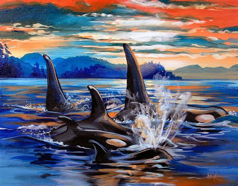 Whale Paintings - Kris Friesen Canadian Mural & Portrait Artist