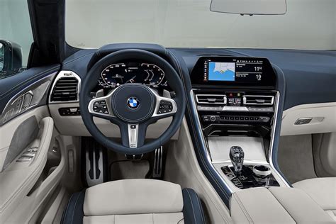 Interior of the BMW 8 Series Gran Coupe was leaked also