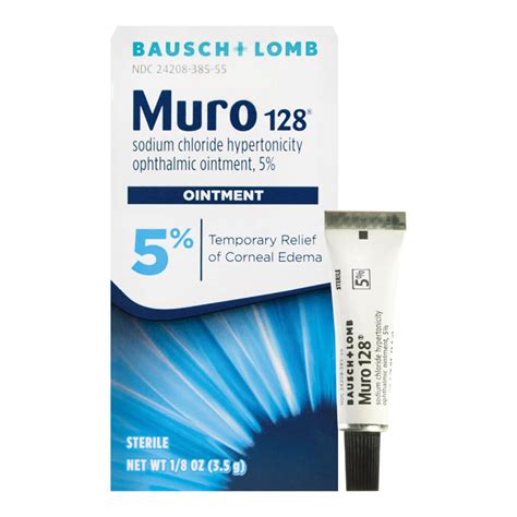 Muro 128® Sodium Chloride Hypertonicity Ophthalmic Ointment 5%