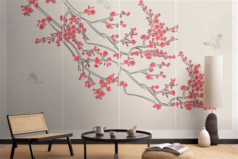 Cherry Blossom Japanese Wallpaper Mural | Hovia