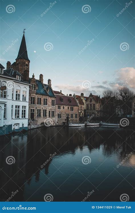 Bruges Belgium February 2018 in the Winter Stock Image - Image of coast ...