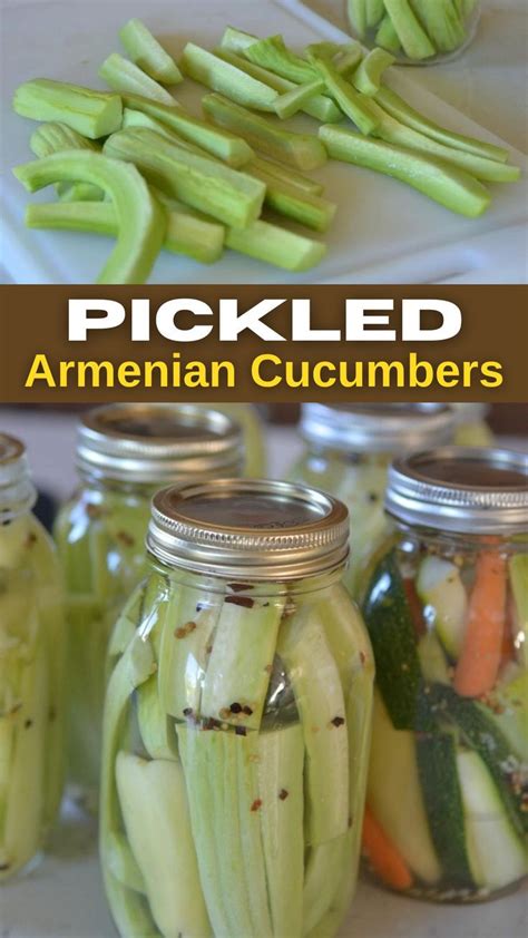 Pickled Armenian Cucumbers | The Stuffed Grape Leaf | Recipe in 2022 ...