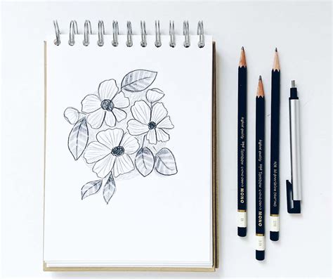 Pencil Shading Tips for Easily Sketching Flowers - Tombow USA Blog