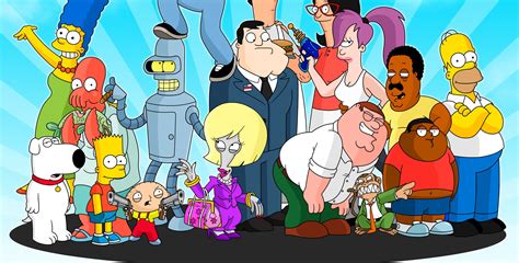 Futurama, The Simpsons, 4K, Family Guy, cartoon, The Cleveland Show ...