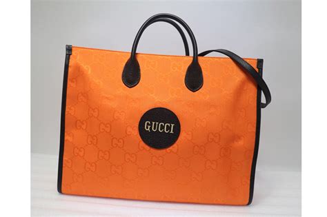 Gucci 630353 Gucci Off The Grid tote bag in Orange GG nylon [630353 ...