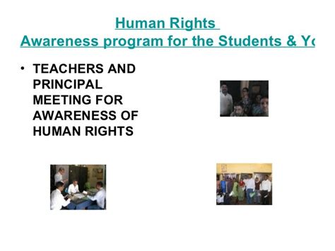 Human rights awareness program for the students