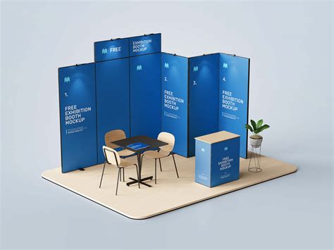 Free Exhibition Booth Mockup (PSD)