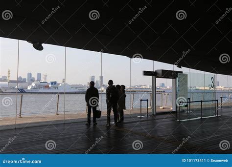 Interior of Yokohama Port Terminal Editorial Photo - Image of space ...