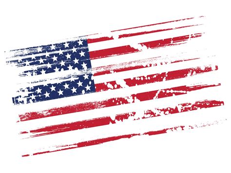 Tattered American Flag Vector at Vectorified.com | Collection of ...