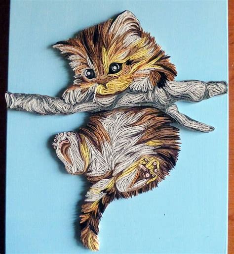 🐈GATTINO🐈#gattino #gatti #carta #cats #cat #quillingpainting # ...