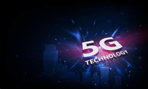 abstract 5G new wireless internet connection background. Global network ...