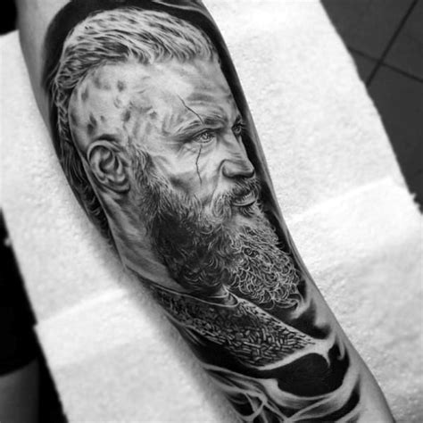 60 Ragnar Lothbrok Tattoo Designs For Men - Vikings Ink Ideas