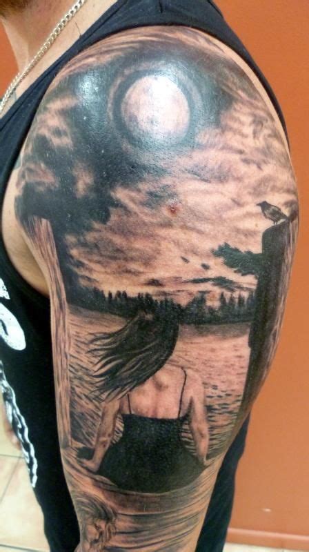 realistic moon tattoo - Google Search | Realistic moon tattoo, Cloud ...